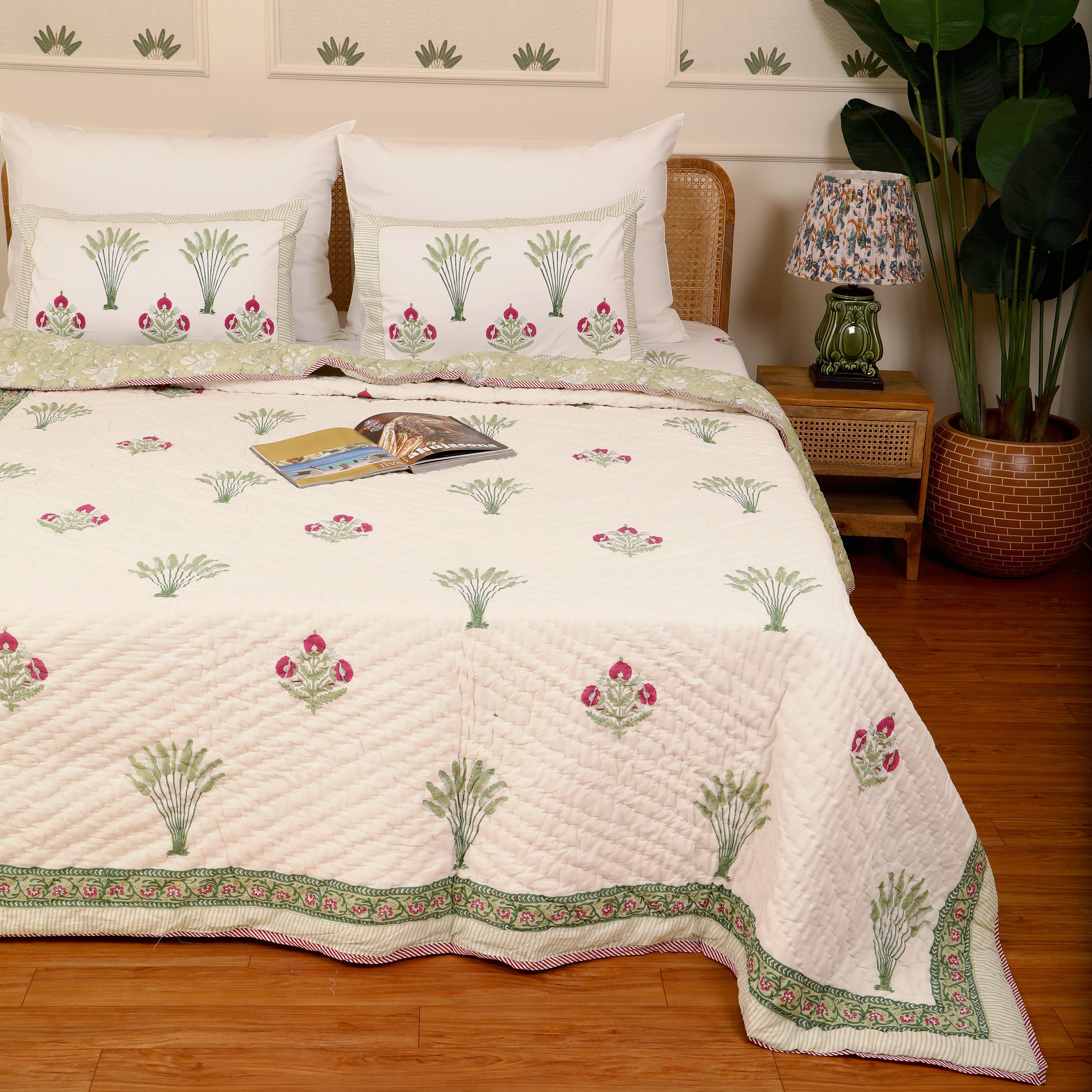 Nishat Gulzar Handblock King Size Quilt