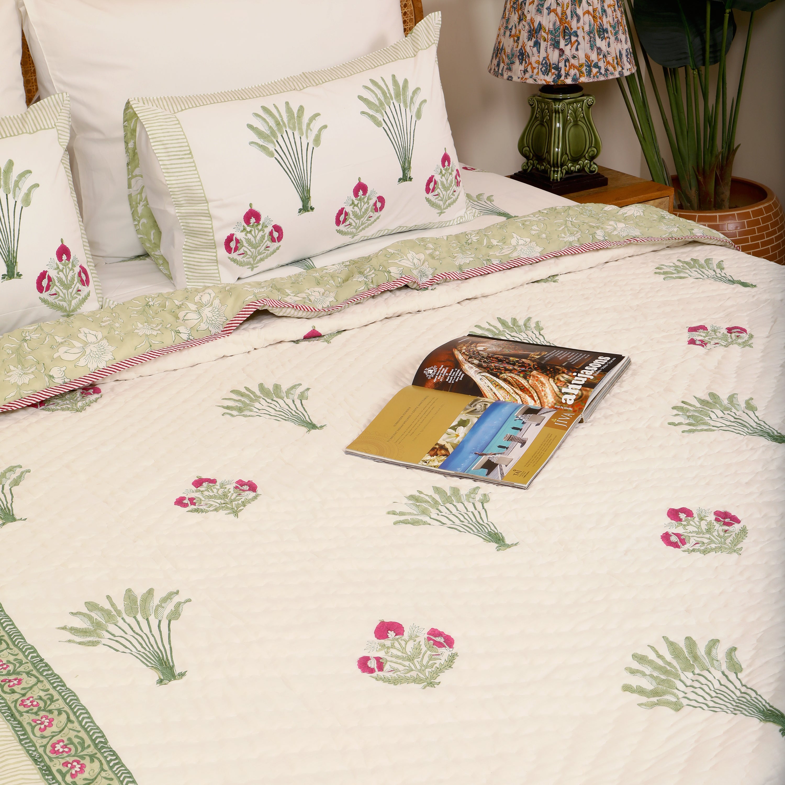 Nishat Gulzar Handblock King Size Quilt