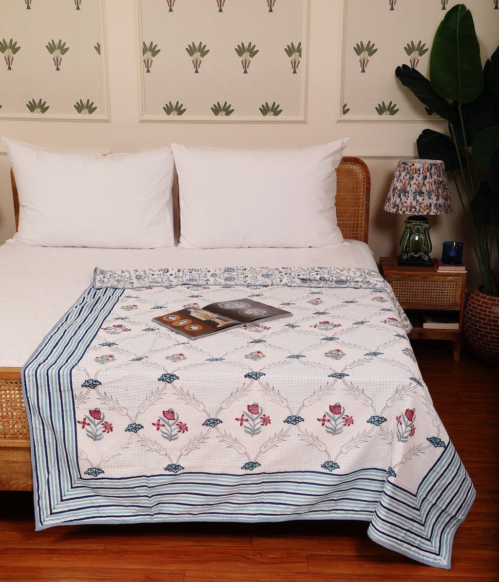 Gulbaan Flannel Dohar Single Pair Set of 2