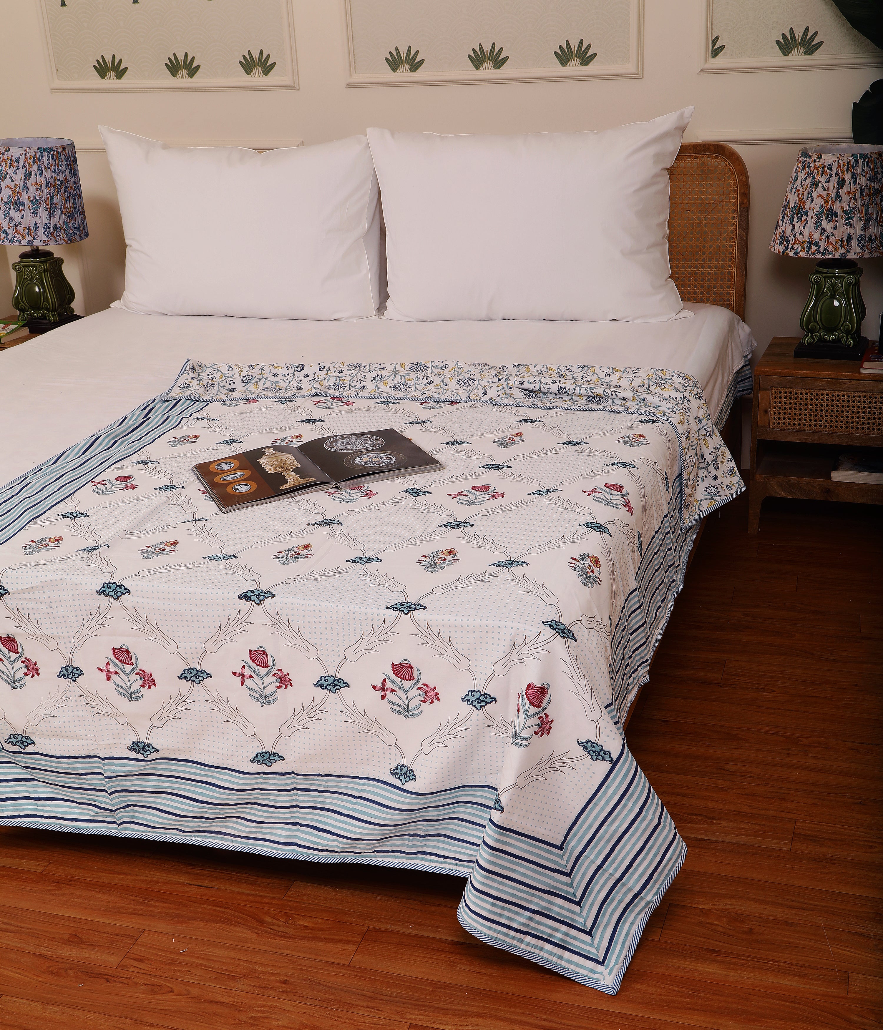 Gulbaan Flannel Dohar Single Pair Set of 2