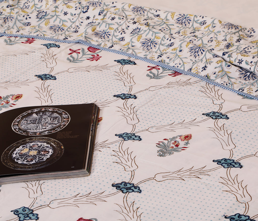 Gulbaan Flannel Dohar Single Pair Set of 2