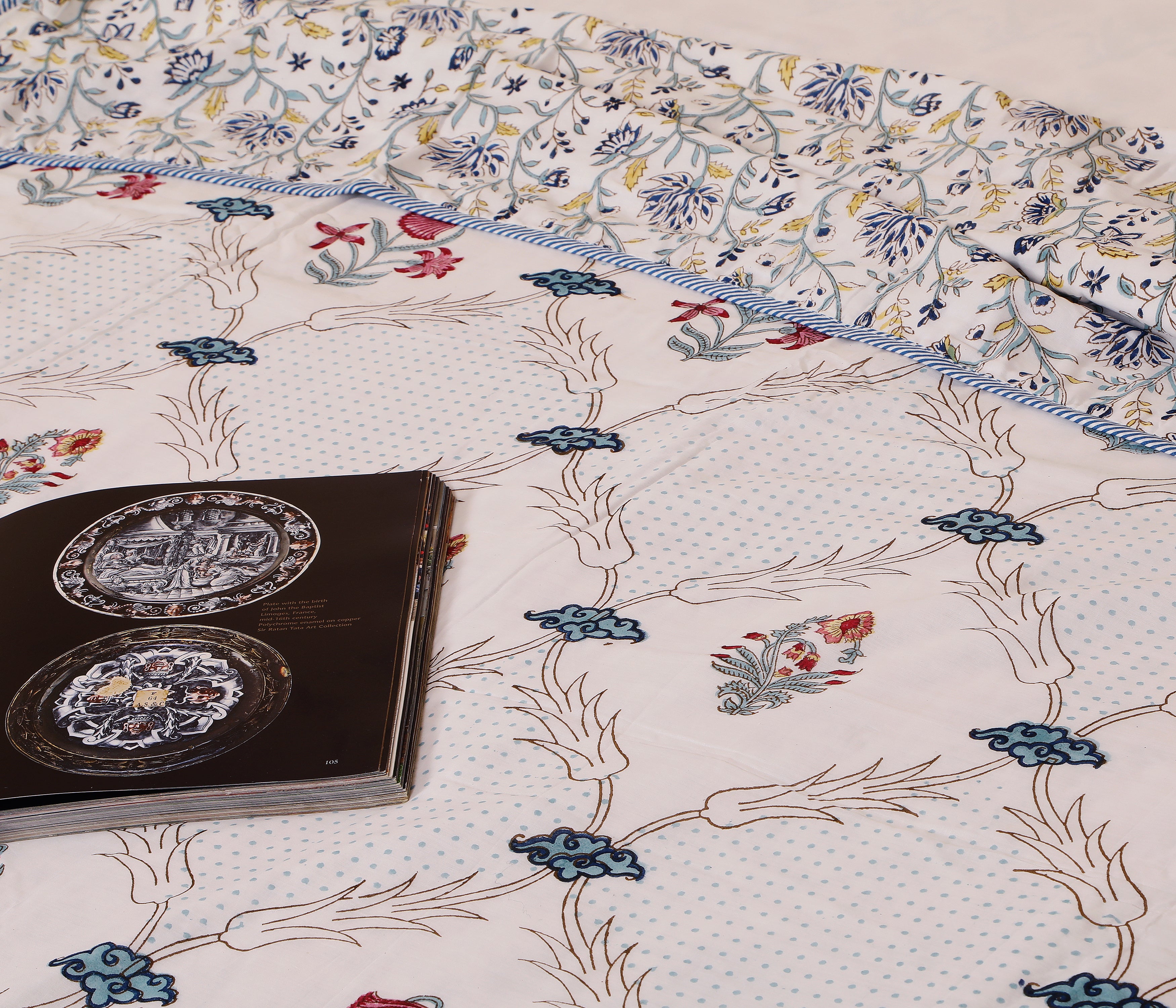 Gulbaan Flannel Dohar Single Pair Set of 2