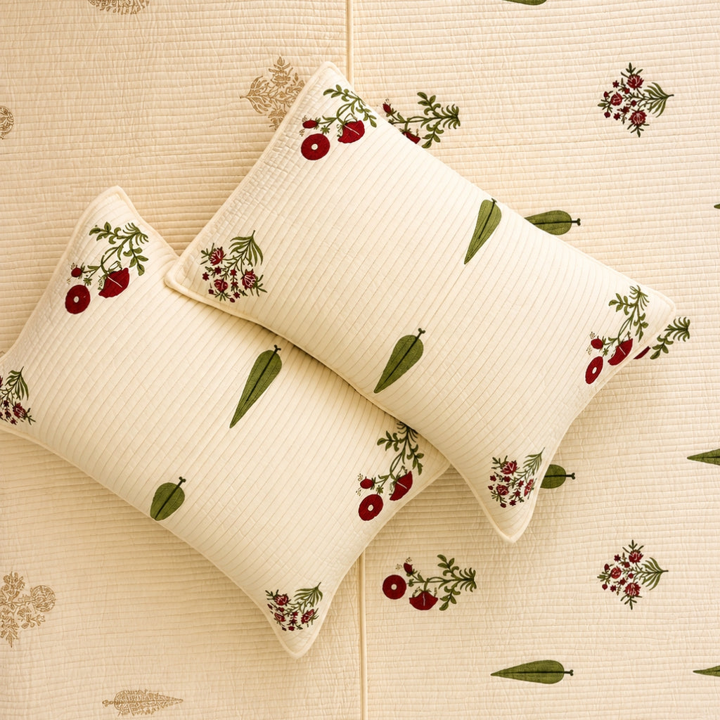 Poppy blush premium bedcover