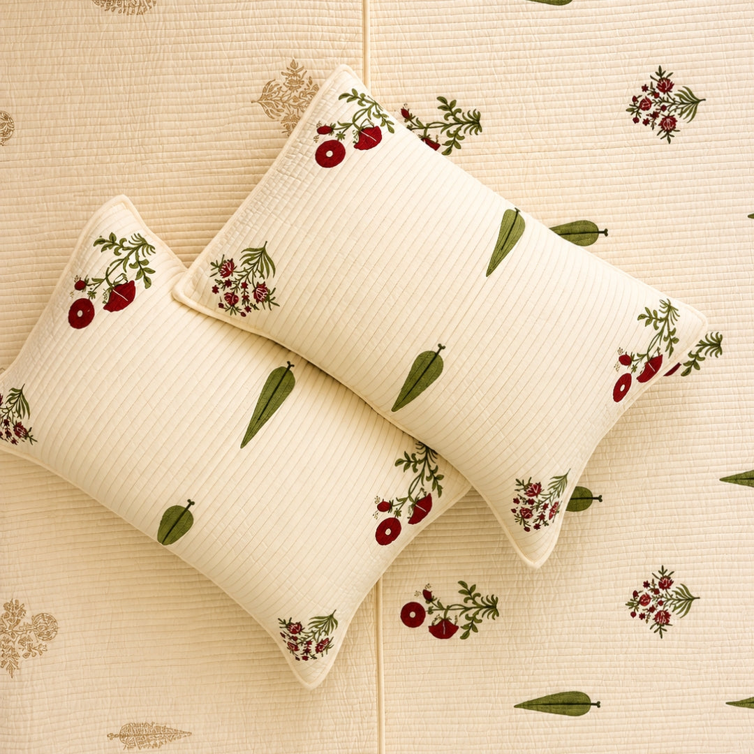 Poppy blush premium bedcover