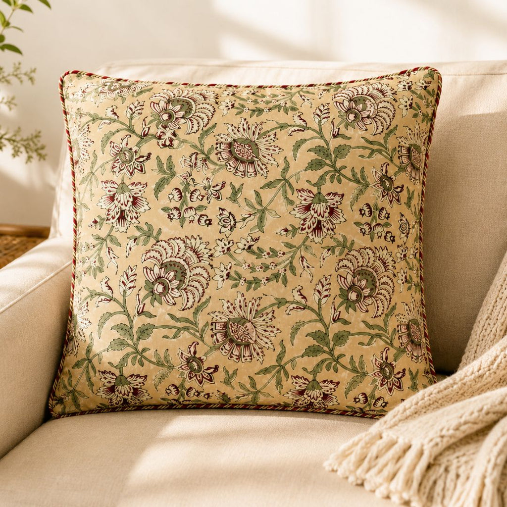Terracotta Bloom cushion