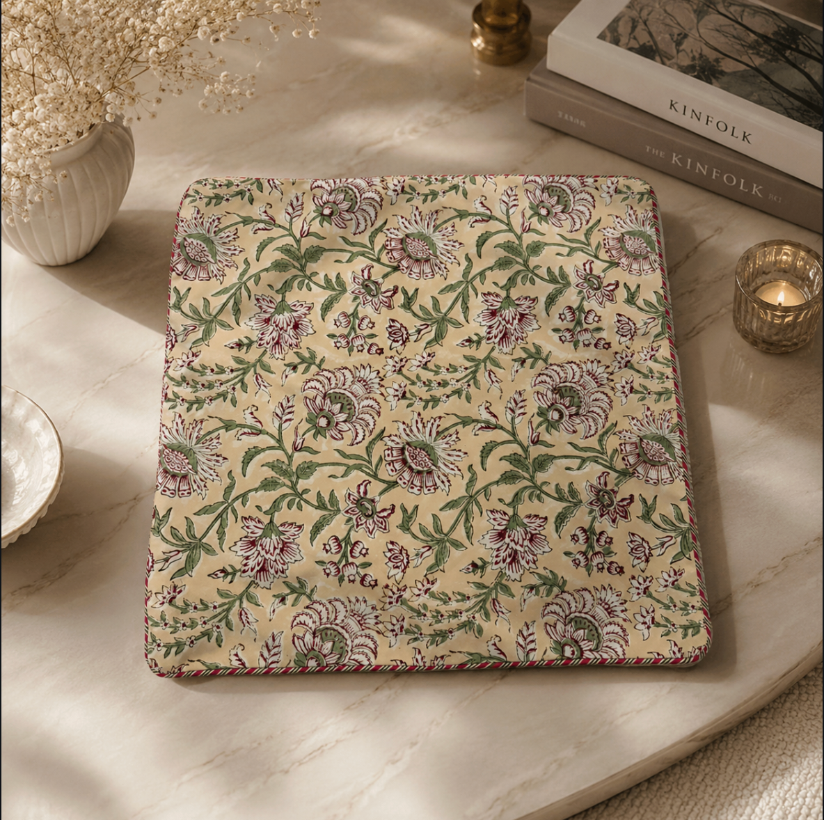 Terracotta Bloom cushion