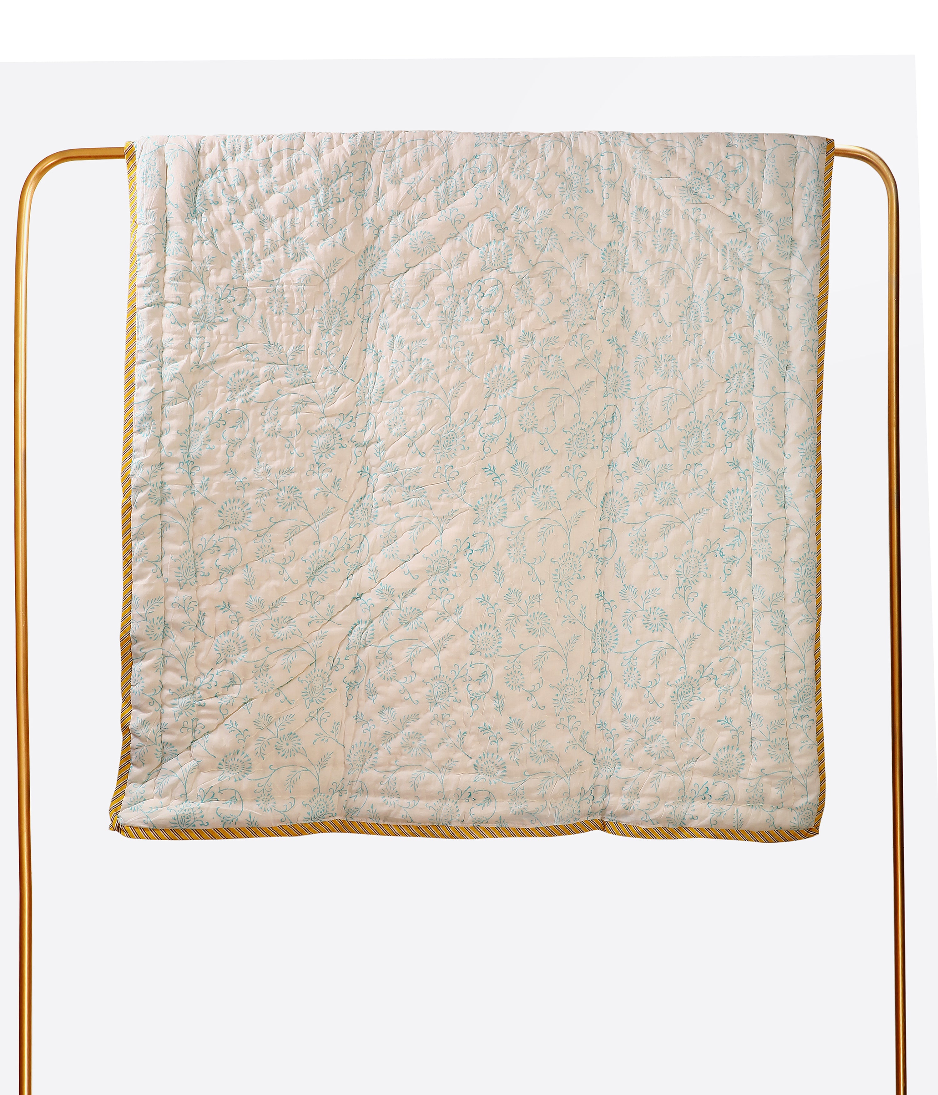 Quacky Tales Handblock Baby Quilt
