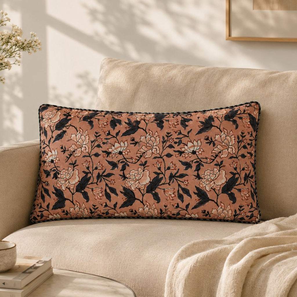 Peach Noir Lumber Cushion