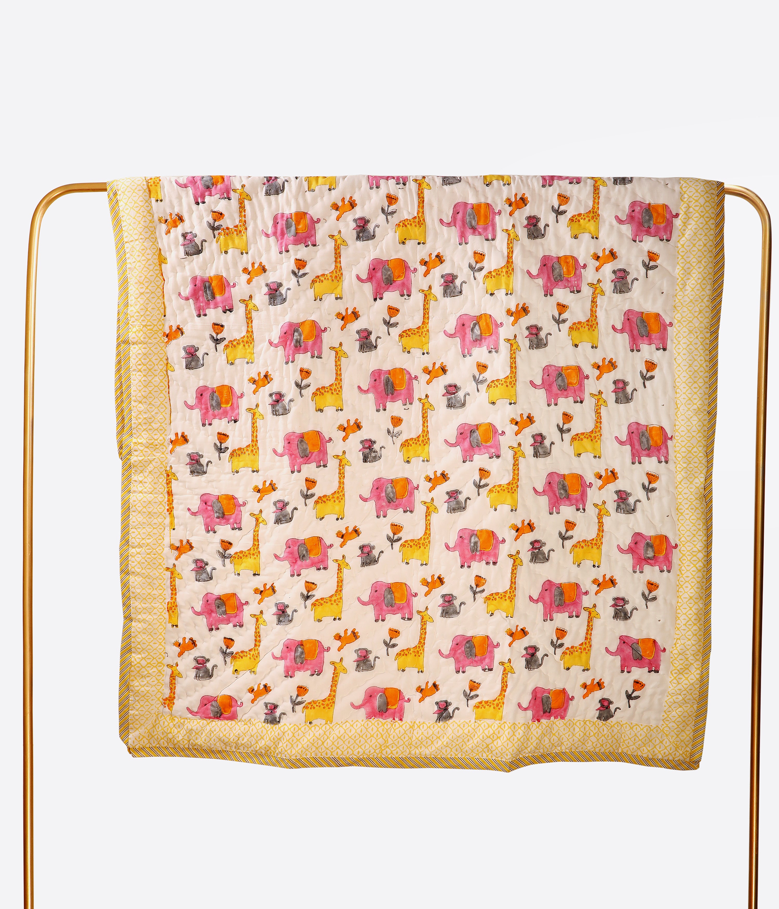 Toto Tribe Handblock Baby Quilt