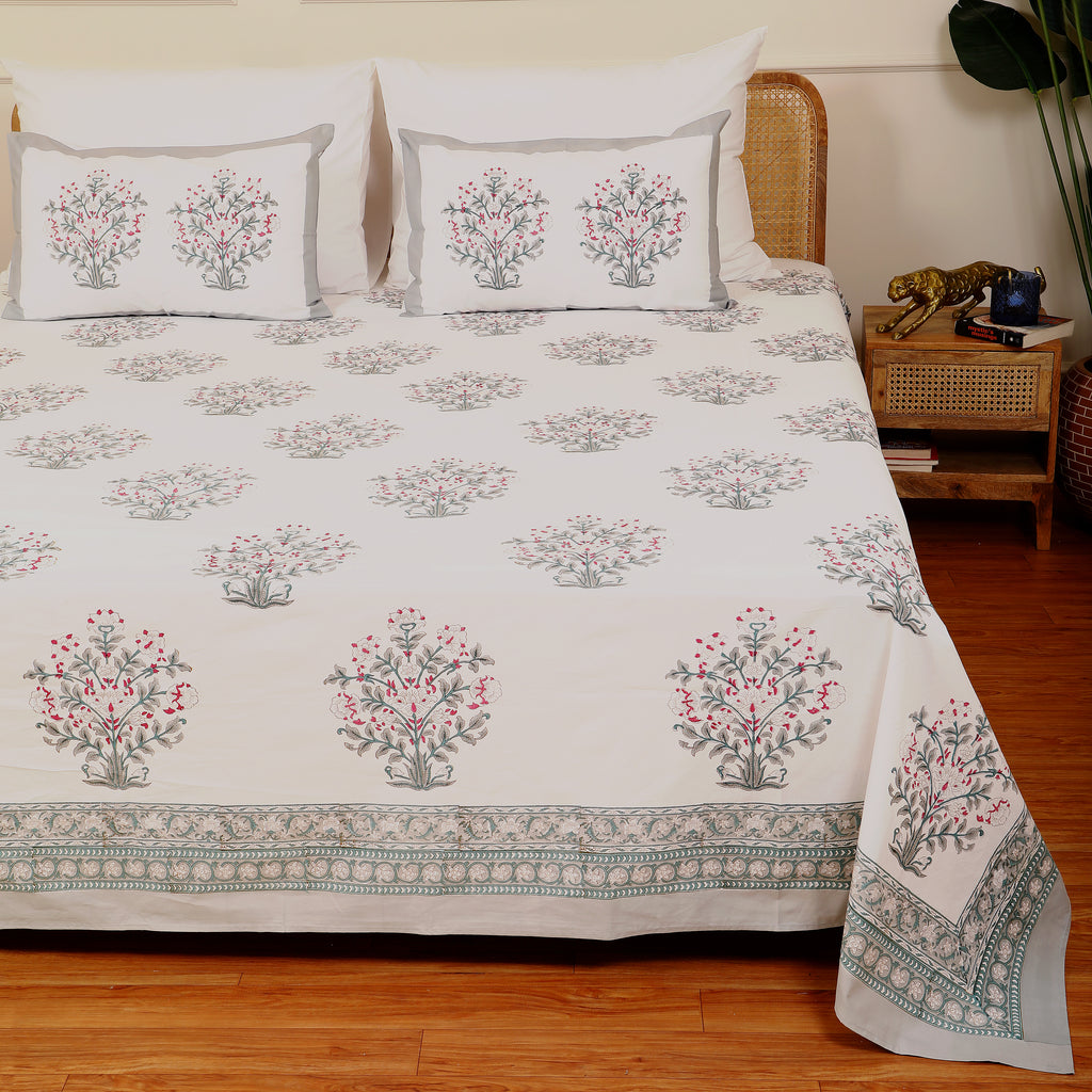 Amer Guldasta king size Bedsheet with 2 pillow covers