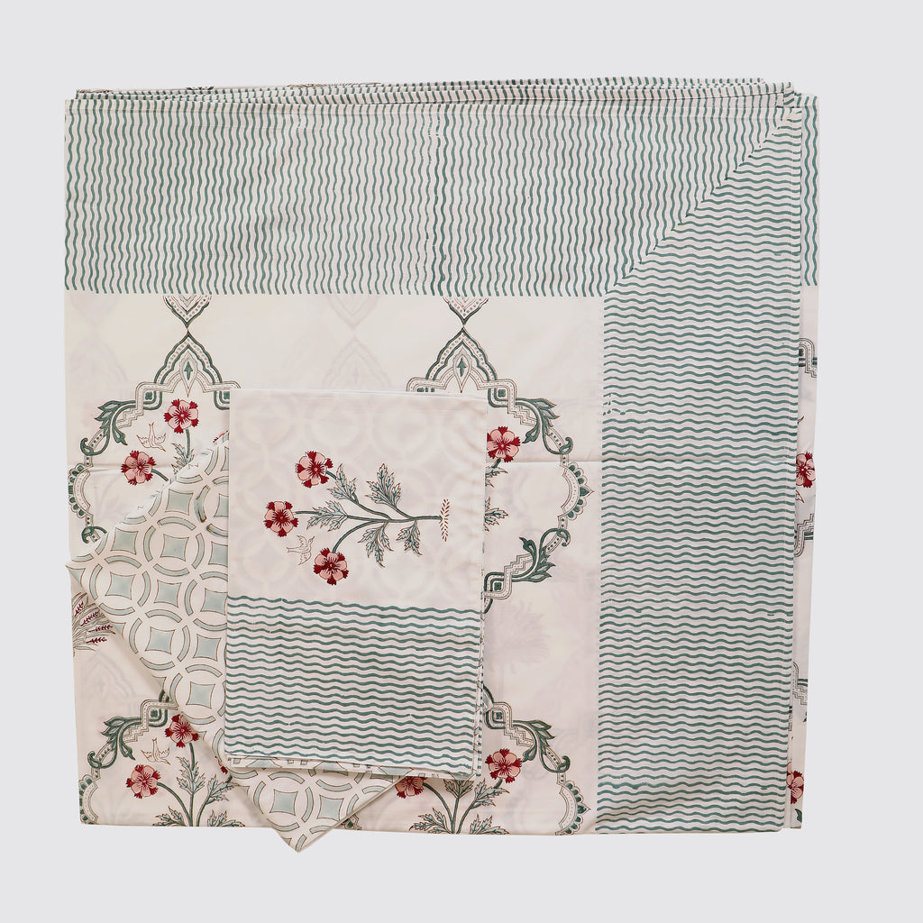 Jahanara Super King bedsheet with 2 pillow cover