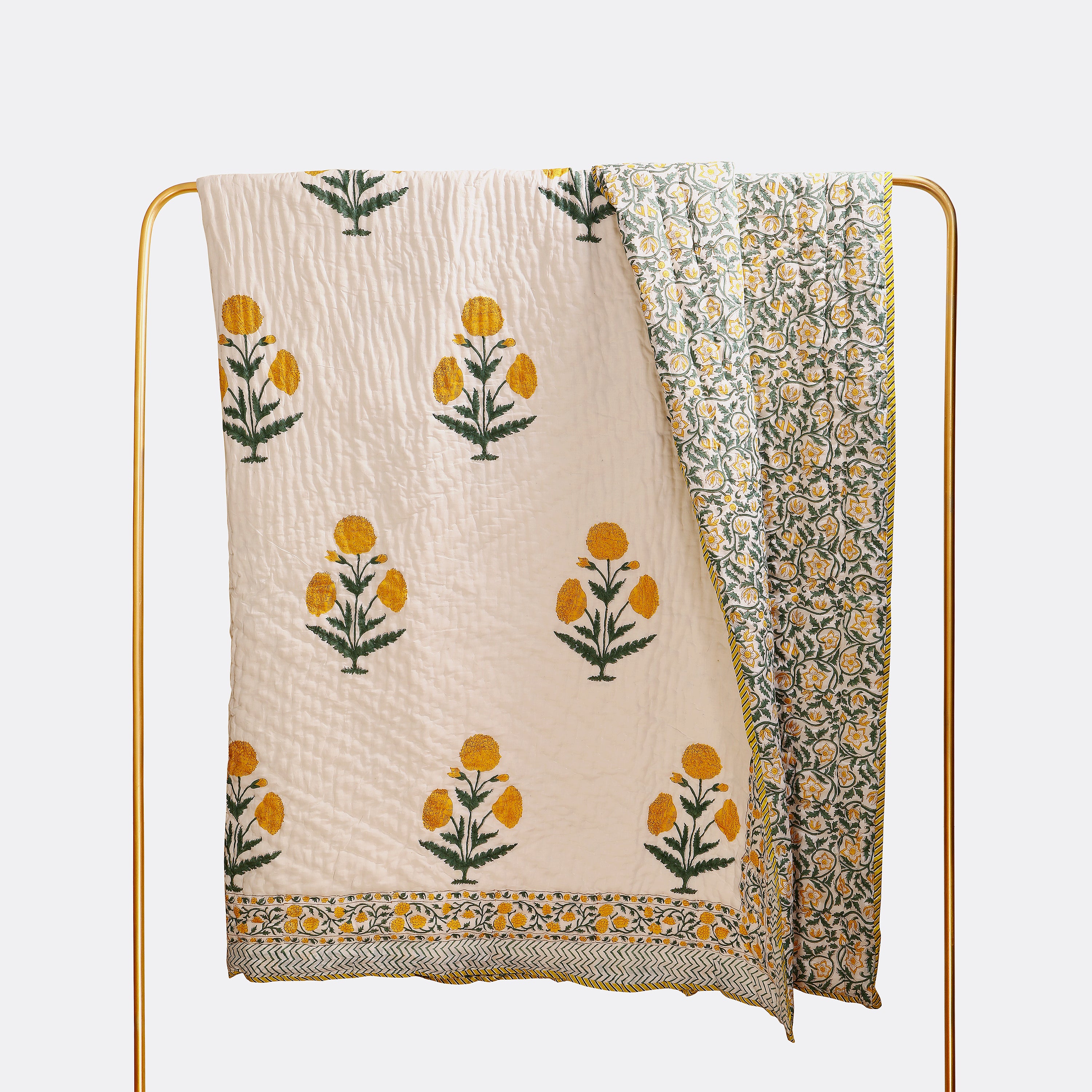 Basanti Phool Quilt Single