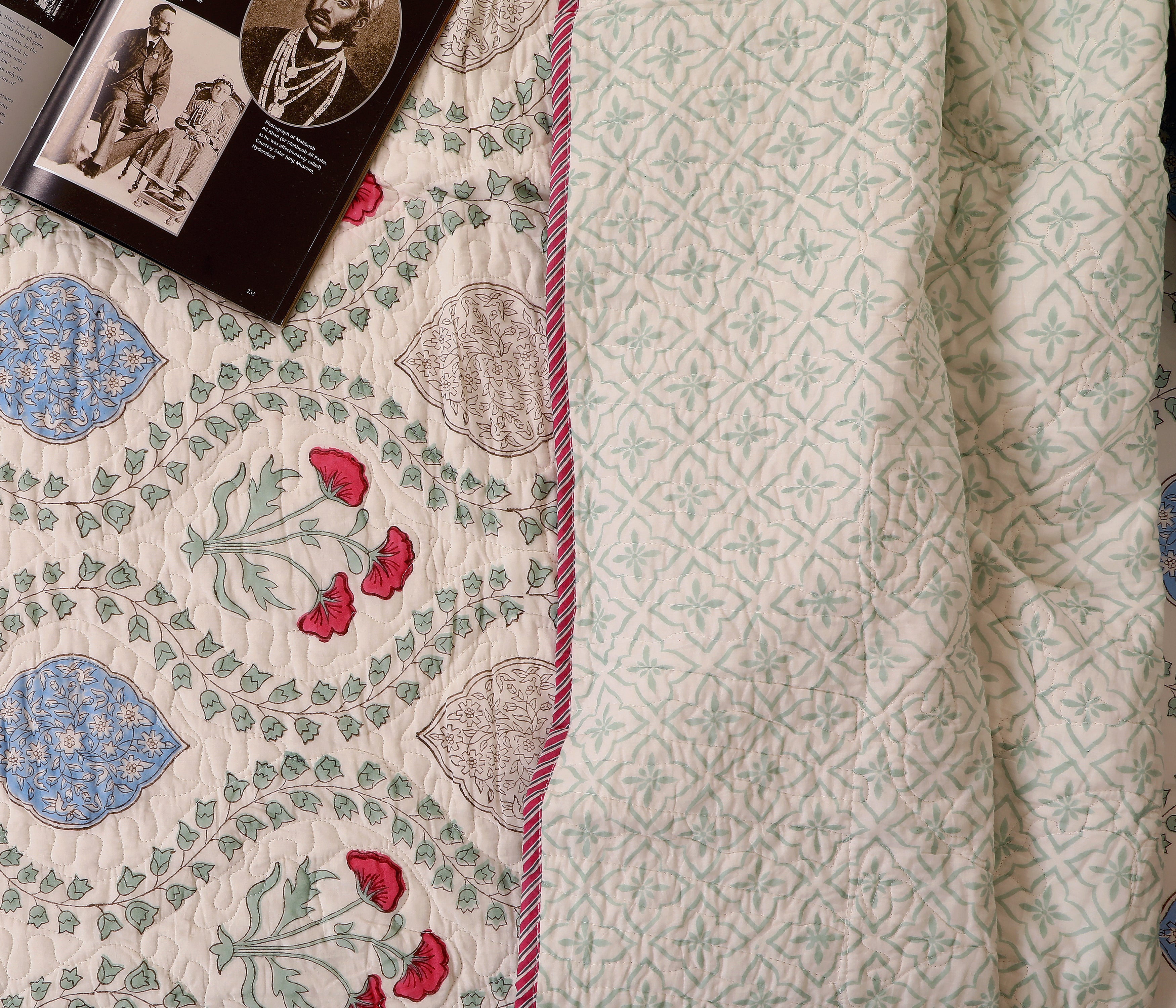 Plush Mogra Quilted bedcover king