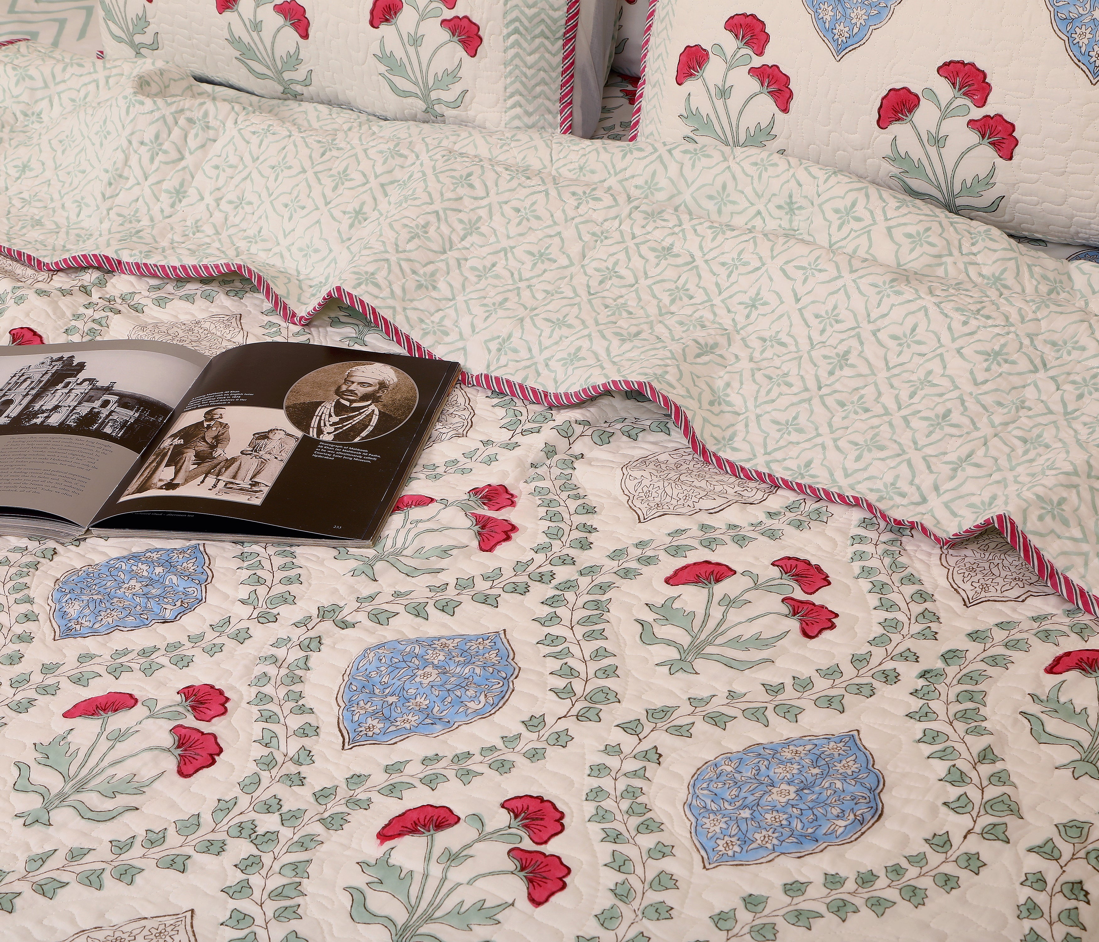 Plush Mogra Quilted bedcover king