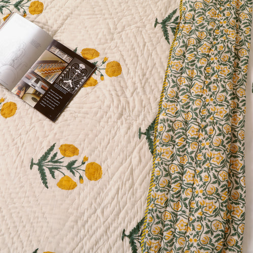 Basanti Phool Quilt Single