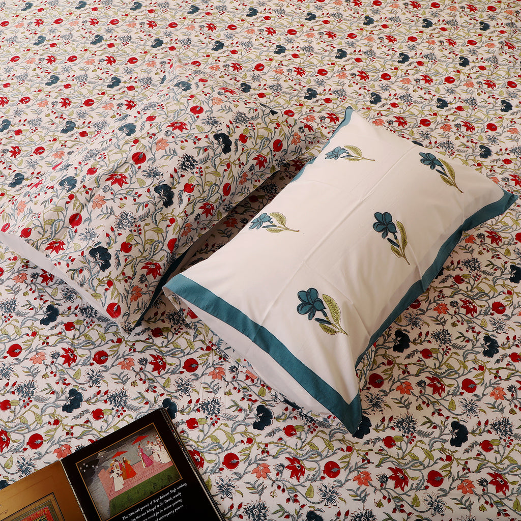 Valley of Dreams Super king size bedsheet with 2 pillow cover
