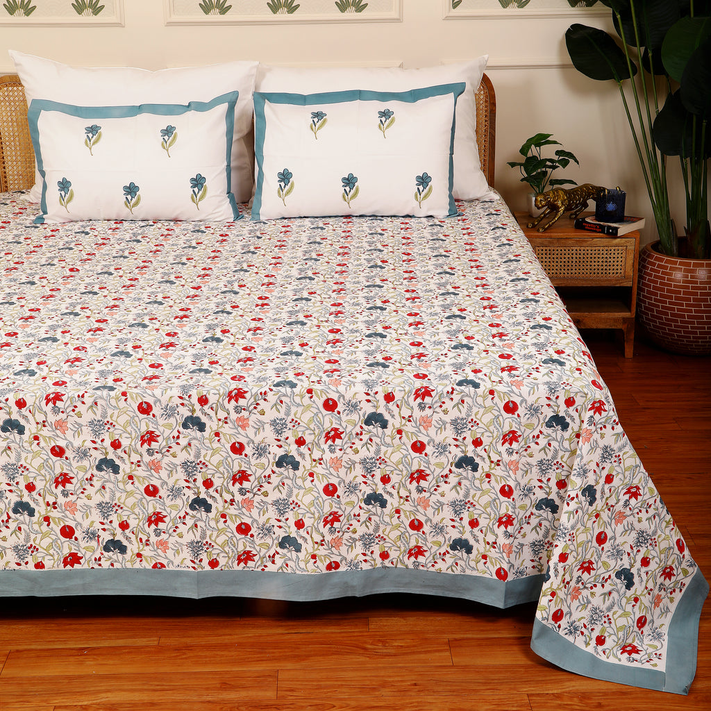 Valley of Dreams king size Bedsheet with 2 pillow cover