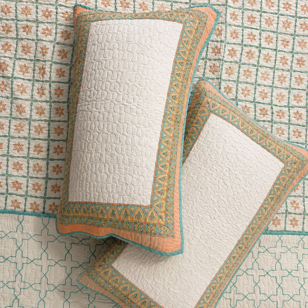 Coral Mosaic Bedcover King