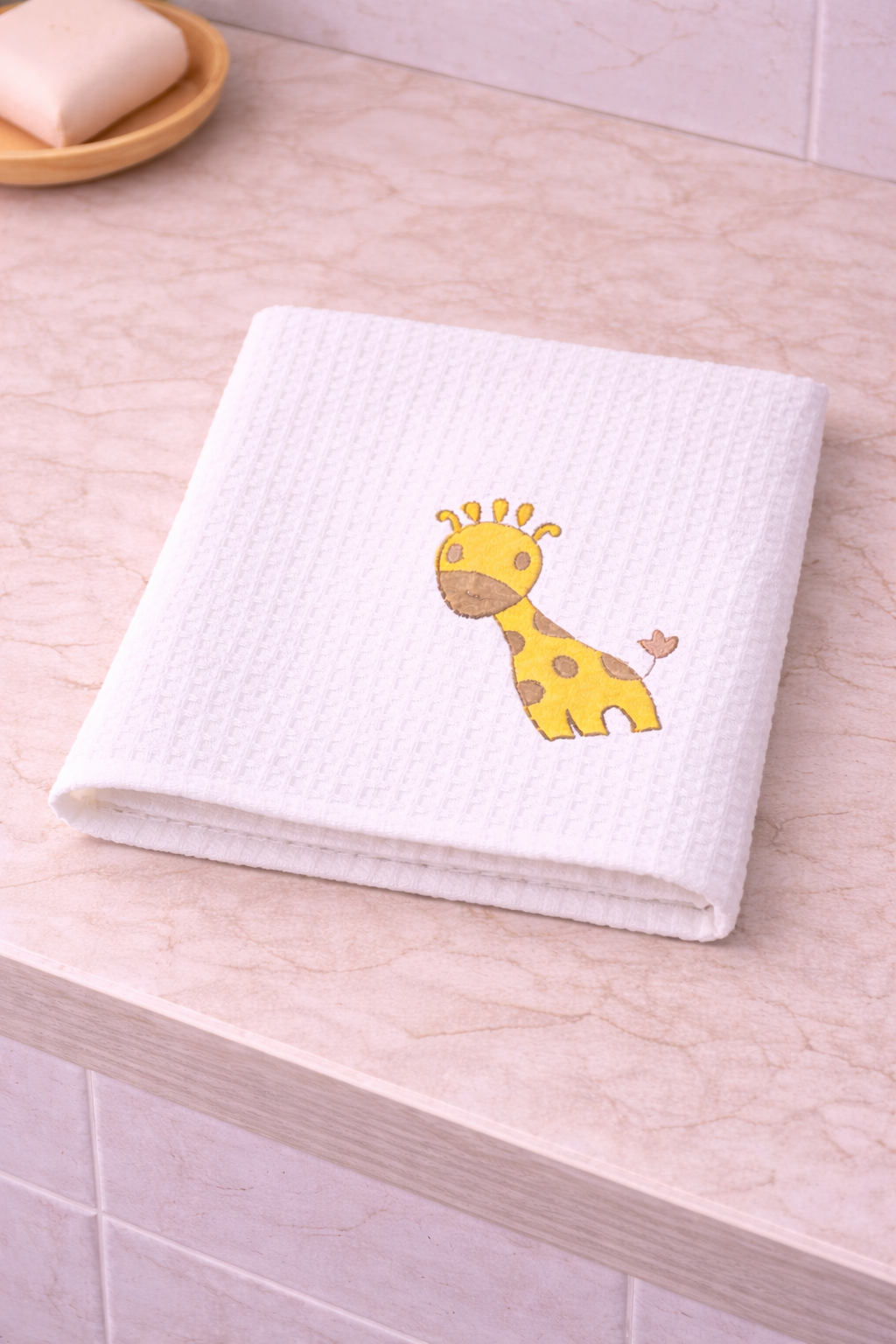 Tiny Spots Waffle Face Towel