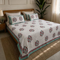 Rosette Meadow Quilted Bedcover king