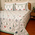 Ambar Bagh cotton king size Bedsheet with 2 pillow covers