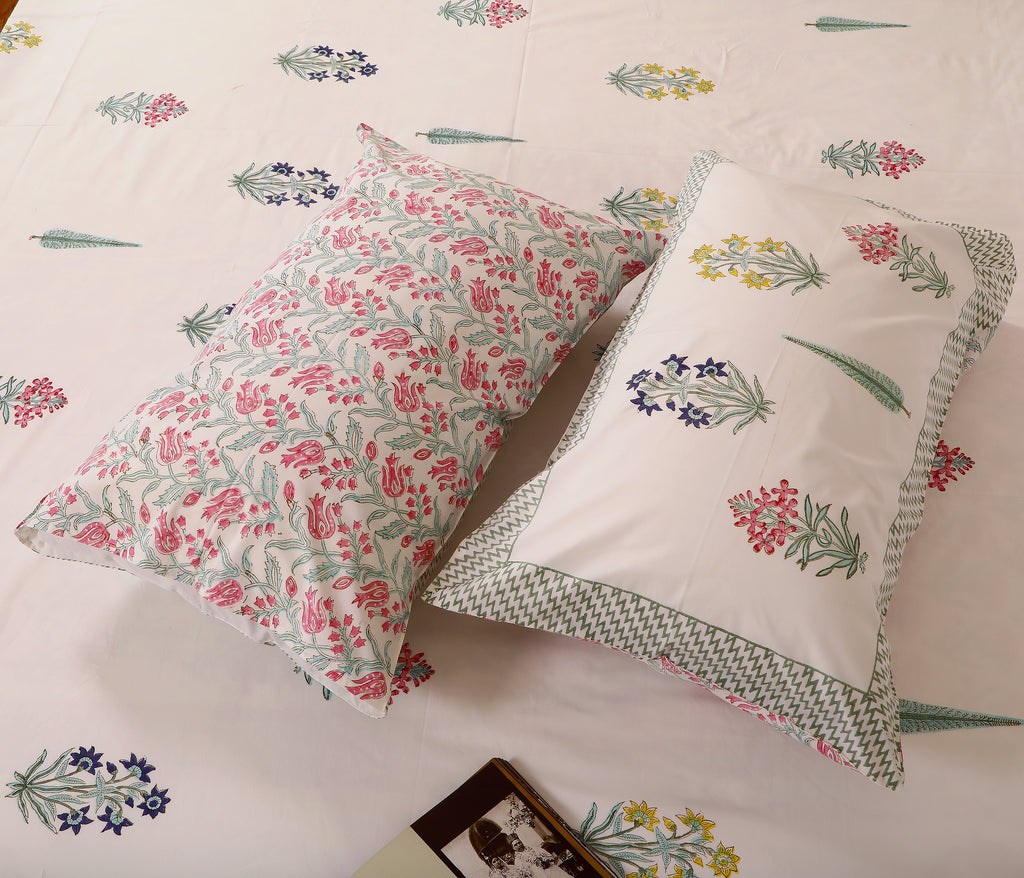 Botanic Garden King size Bedsheet with 2 pillow cover