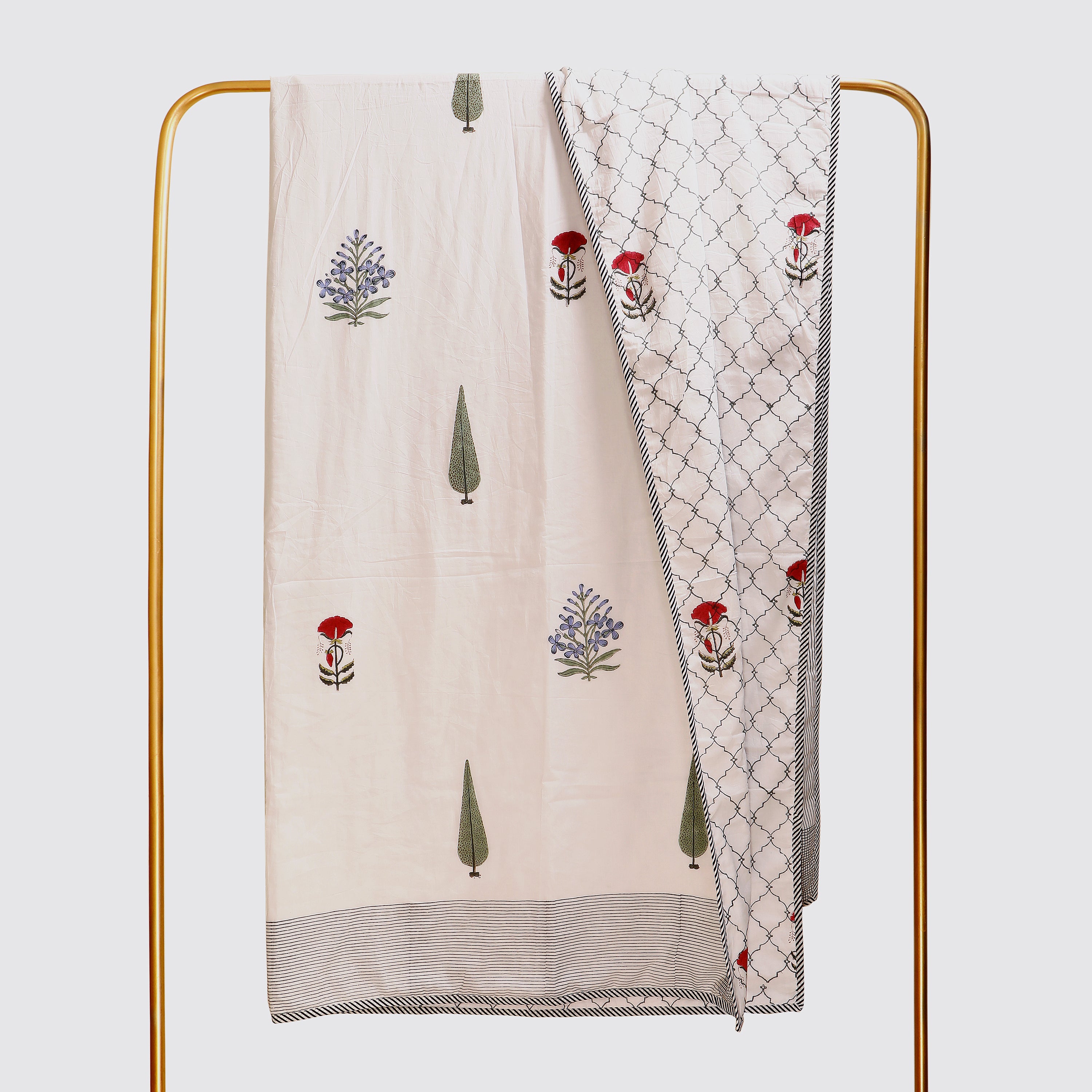 Fields of Cypress Flannel Dohar Single Set of 2