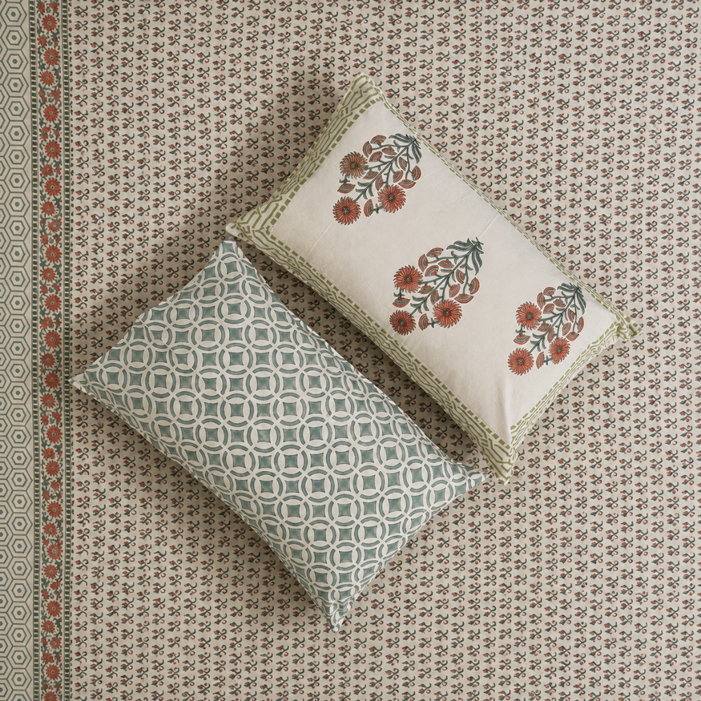 Mehar Angan Bedsheet With 2 Pillow Cover