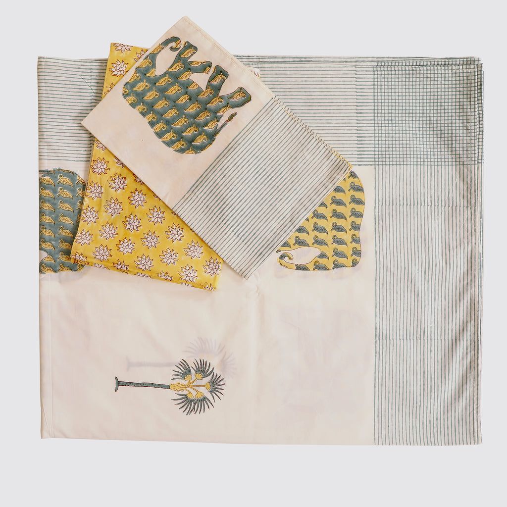 Gajraj King size Bedsheet with 2 pillow cover