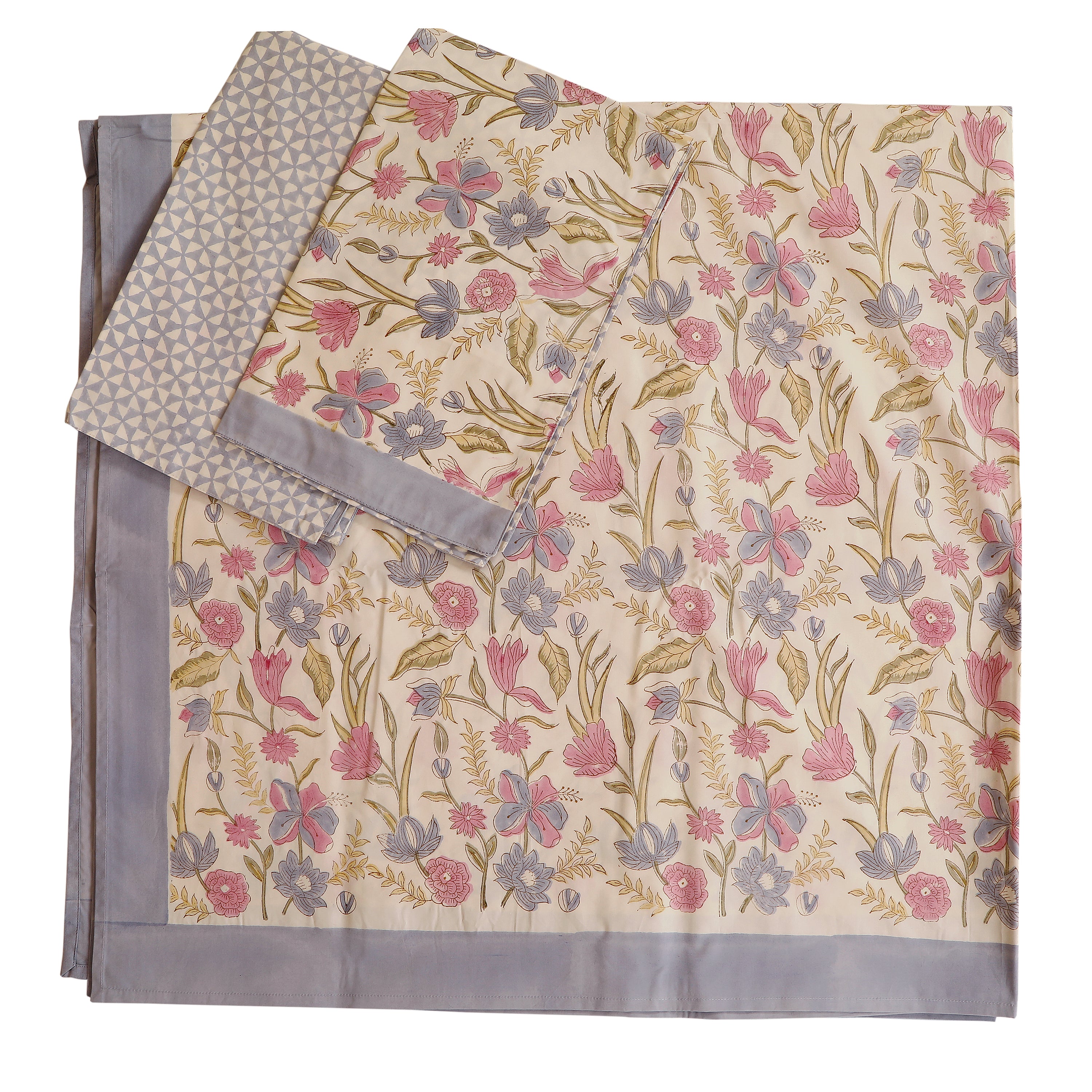 Pushpavali king size Bedsheet with 2 pillow cover