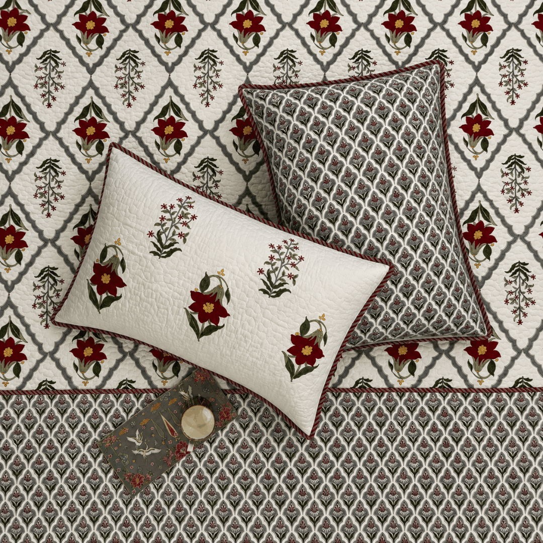 Tropical Bloom Quilted Bedcover King