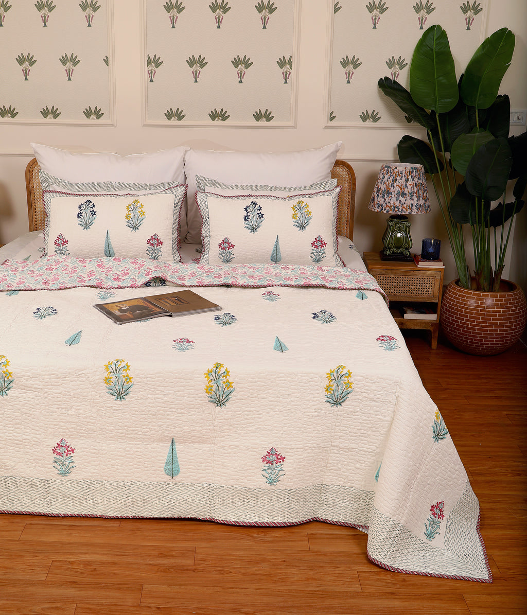 Jaipur Darbar Quilted bedcover king
