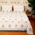 Floral Mist King Size Bedsheet with 2 pillow cover