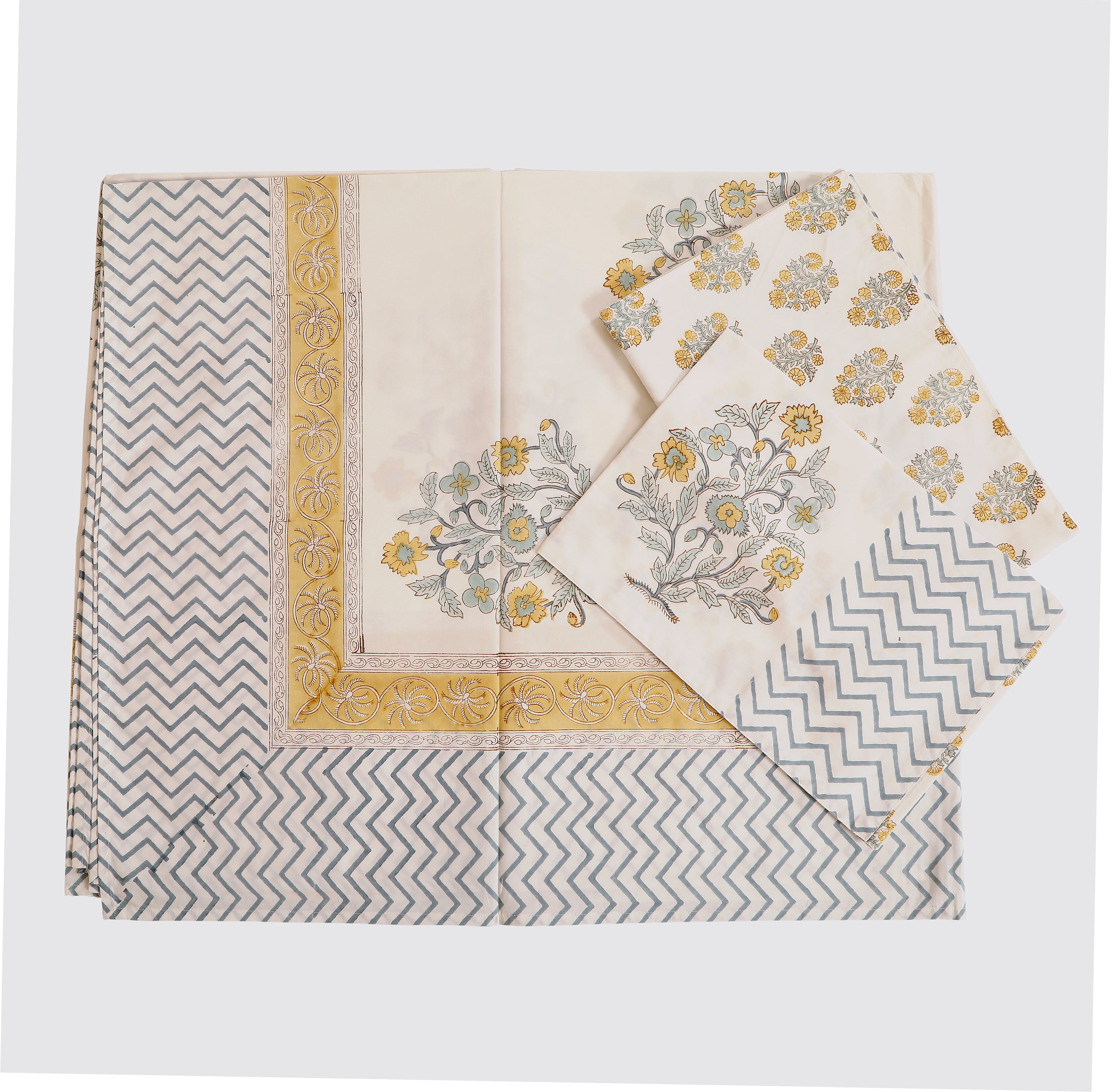 Kanak Bedsheet King size Bedsheet with 2 pillow cover