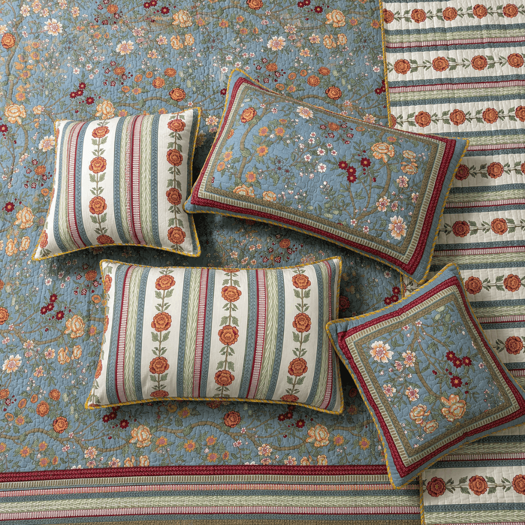 Firdaus Quilted Bedcover Set Of 5