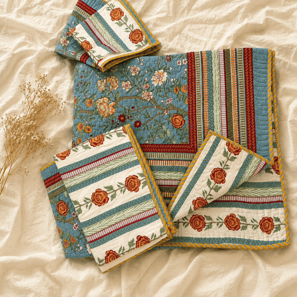 Firdaus Quilted Bedcover Set Of 5