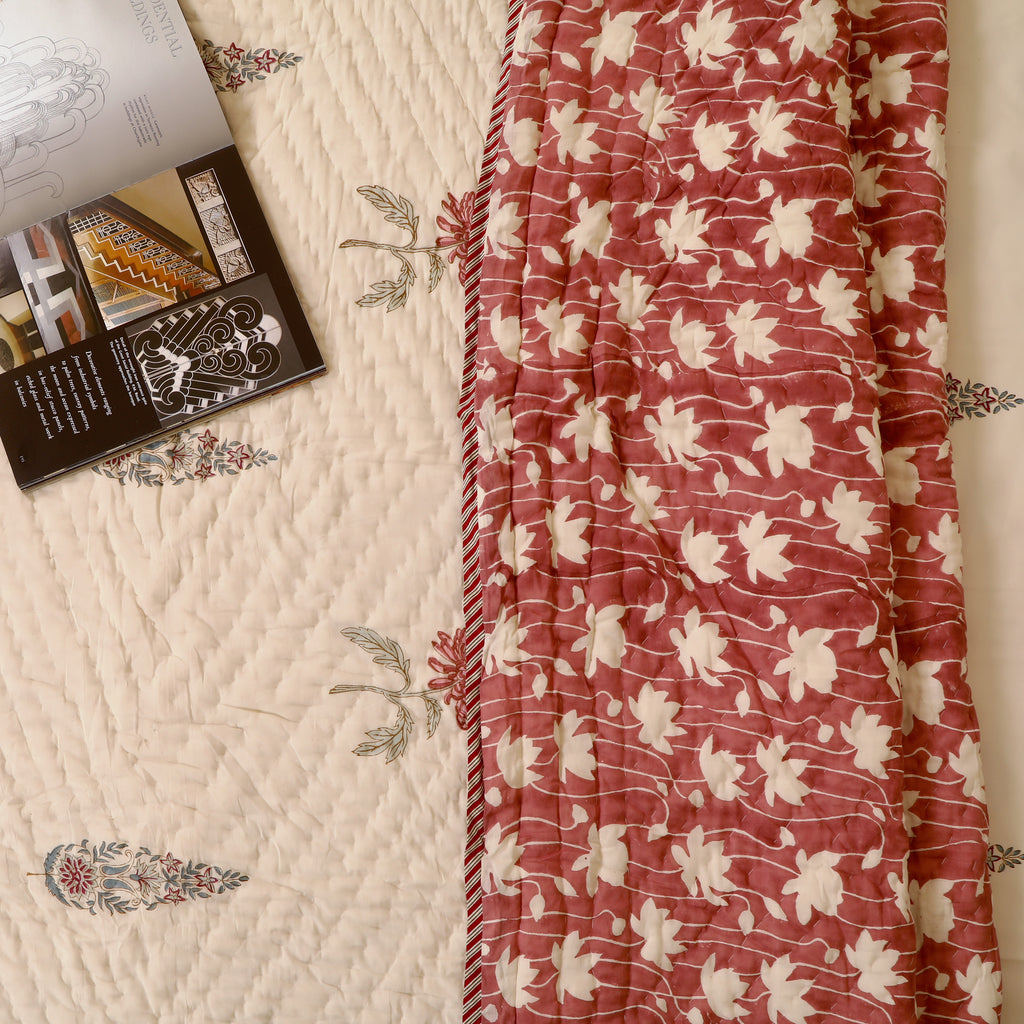 Ruby Wood Quilt Single
