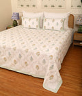 Sunlit Jaal king size Bedsheet with 2 pillow cover