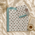 Mint Blossom Bedsheet With 2 Pillow Cover