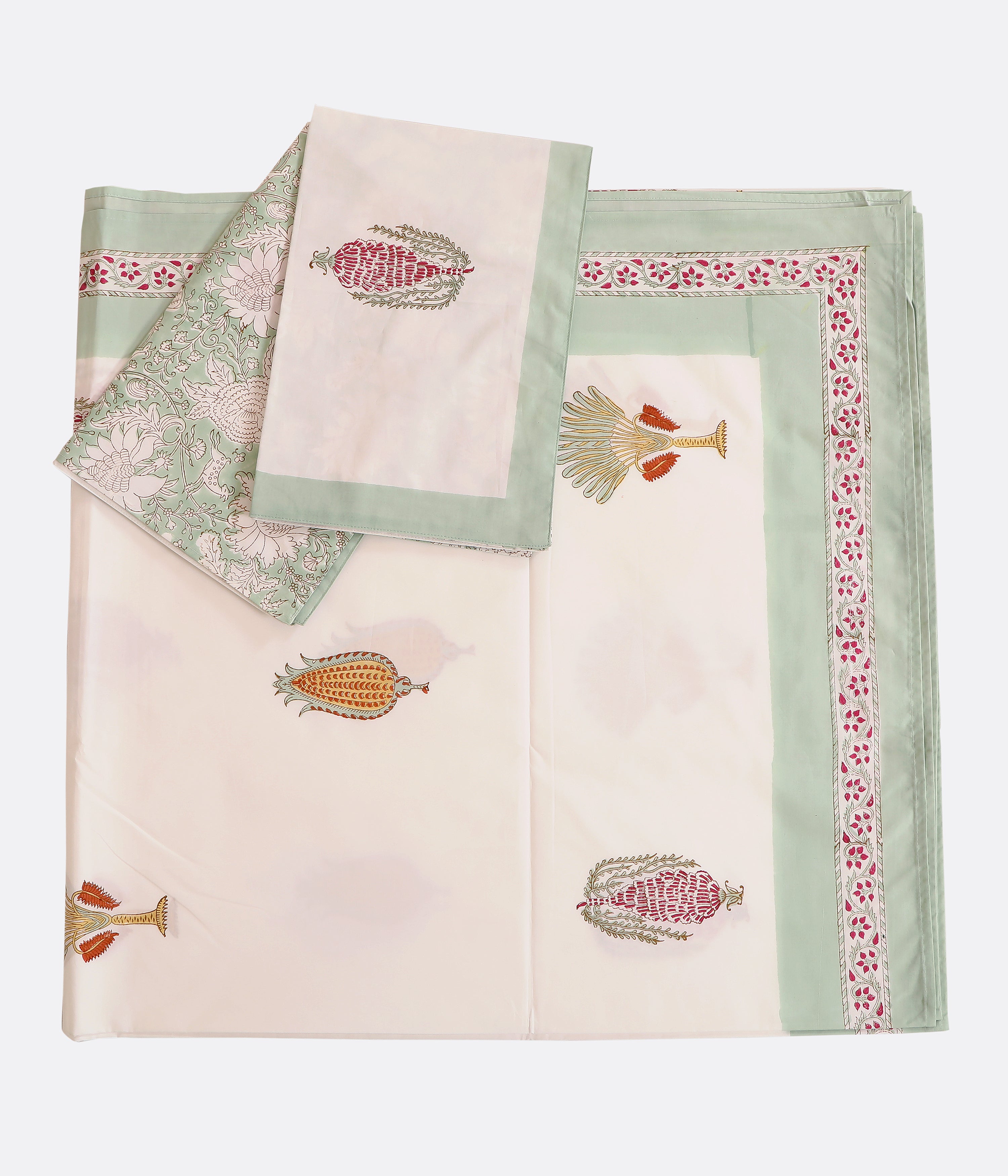 Palm and Pine Bedsheet King size Bedsheet with 2 pillow cover