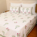 Nishat Gulzar Super King size bedsheet with 2 pillow cover