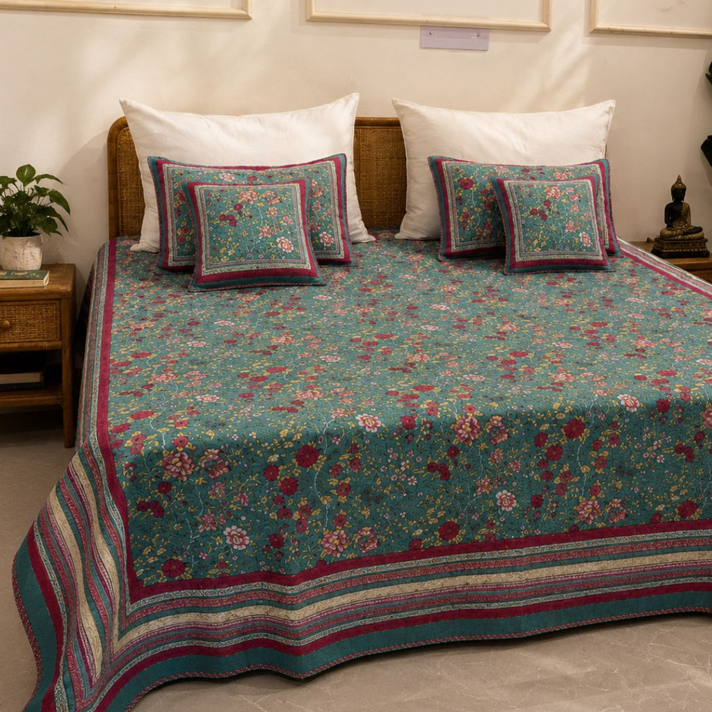 Gulrukh Quilted  Bedcover Set Of 5