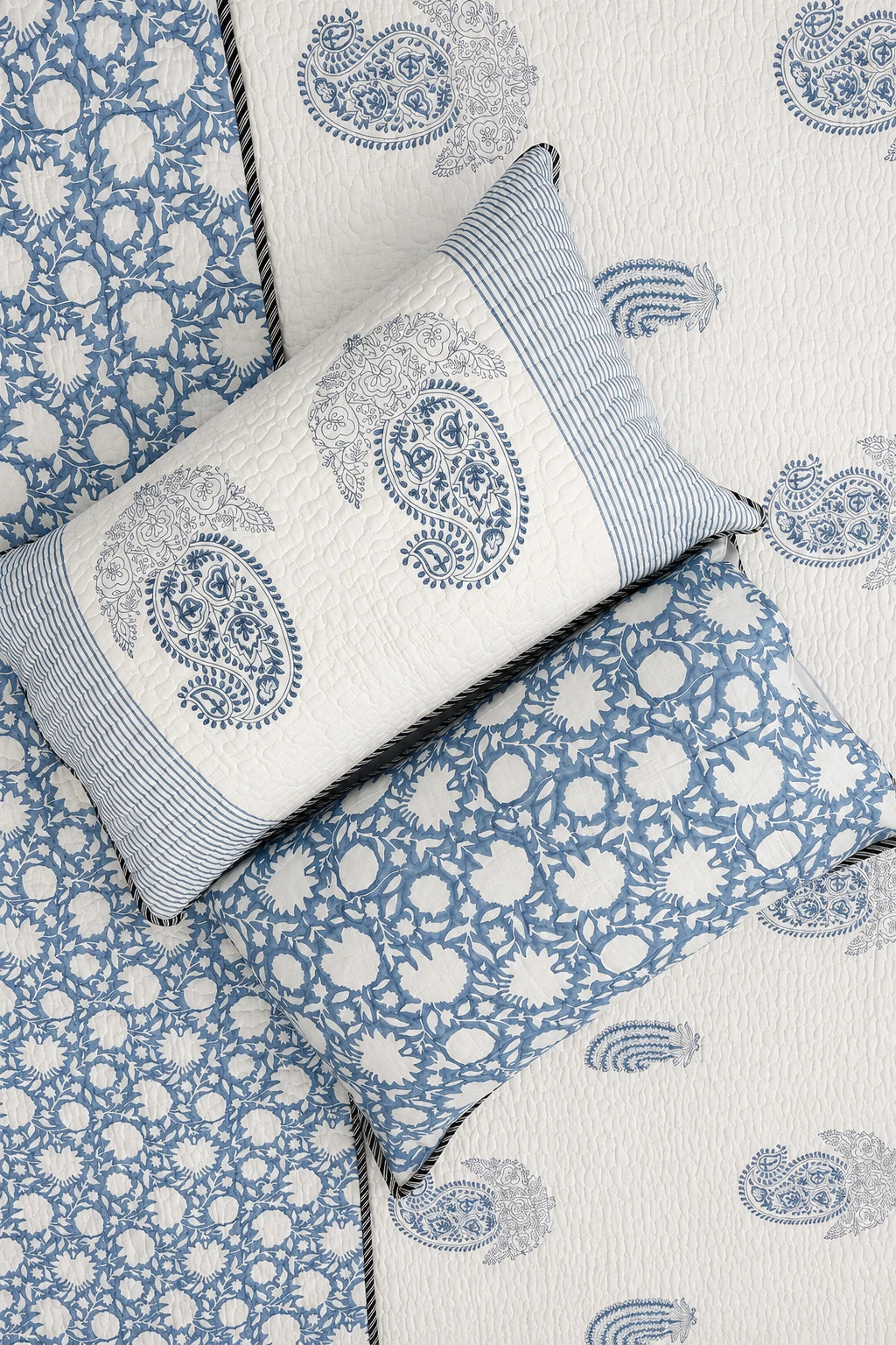 Indigo paisely Bedsheet