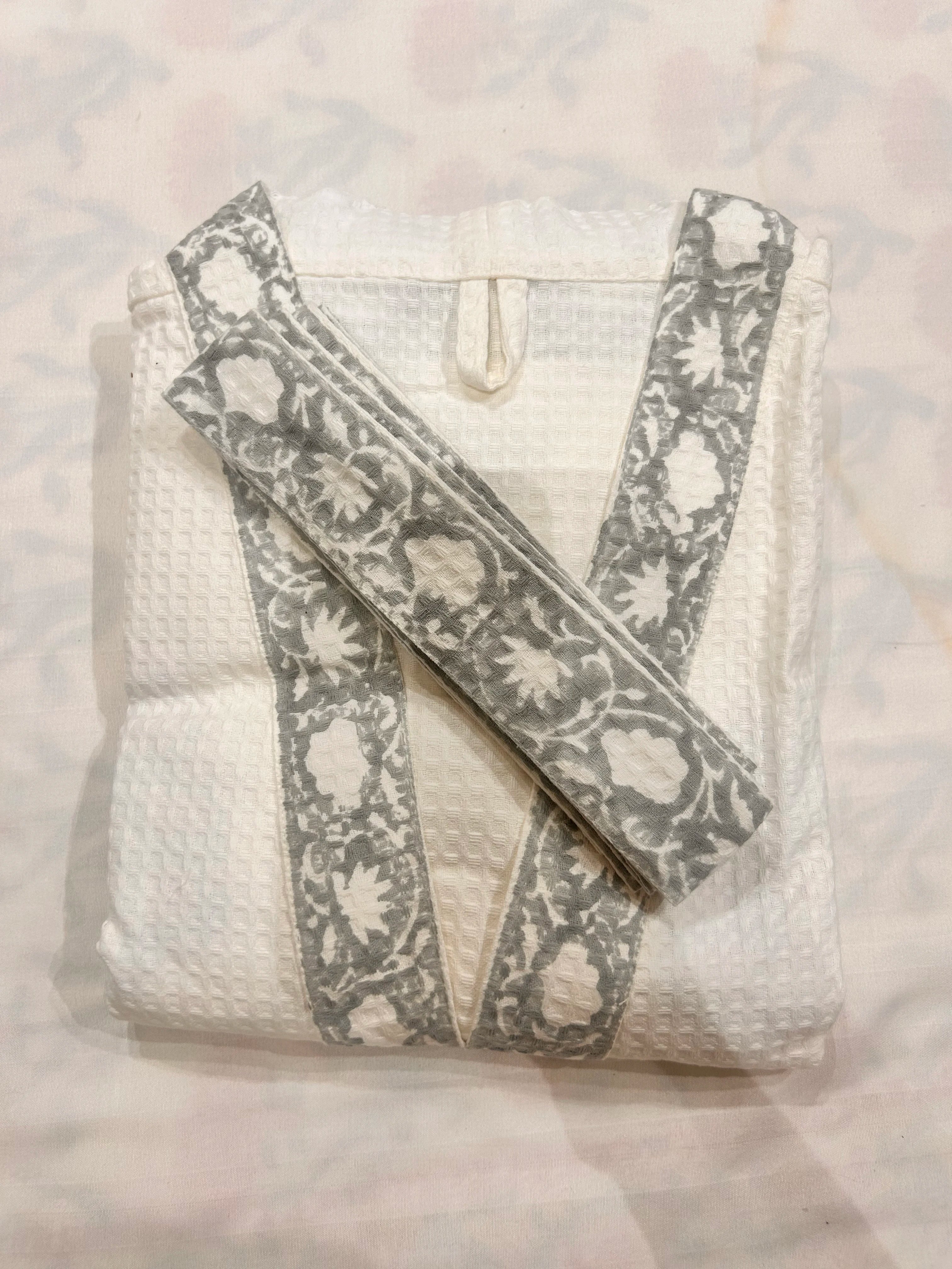 Chandni Wrap Handblock Bathrobe