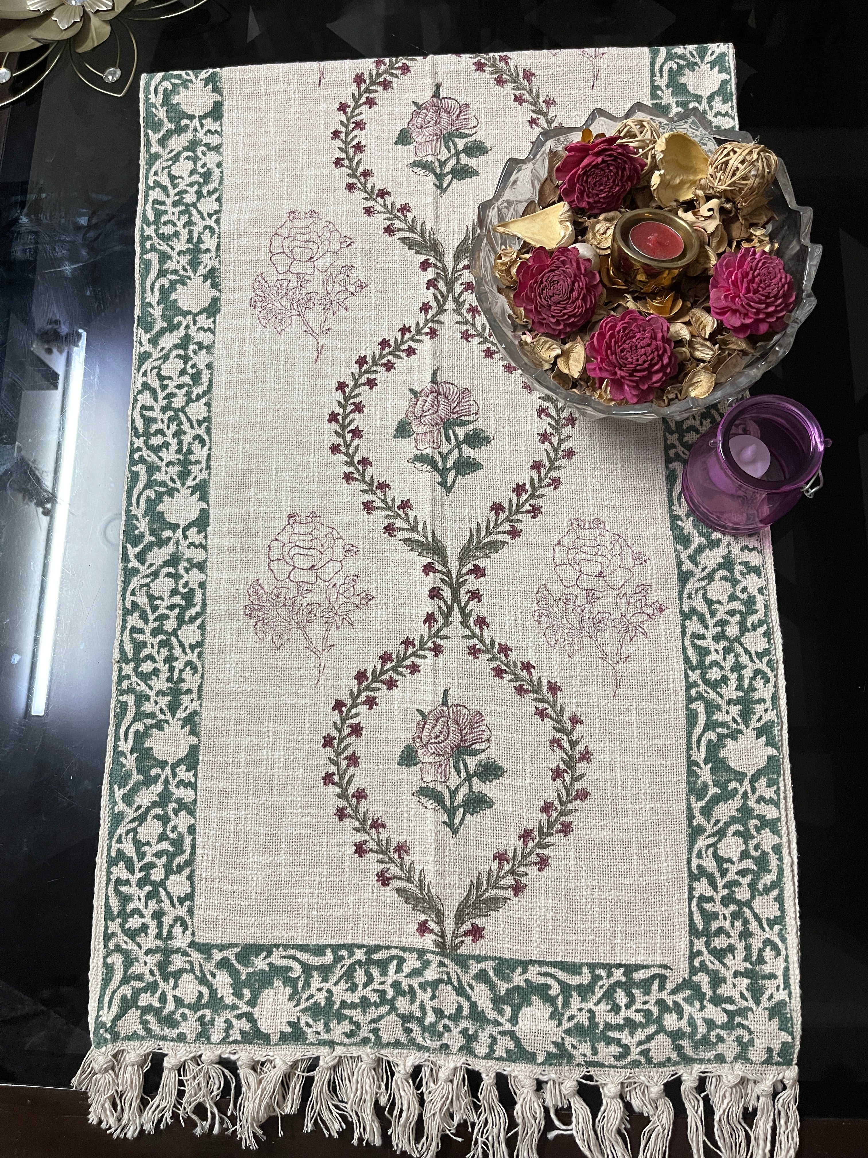 Bagh-e-Naaz Handloom Table Runner