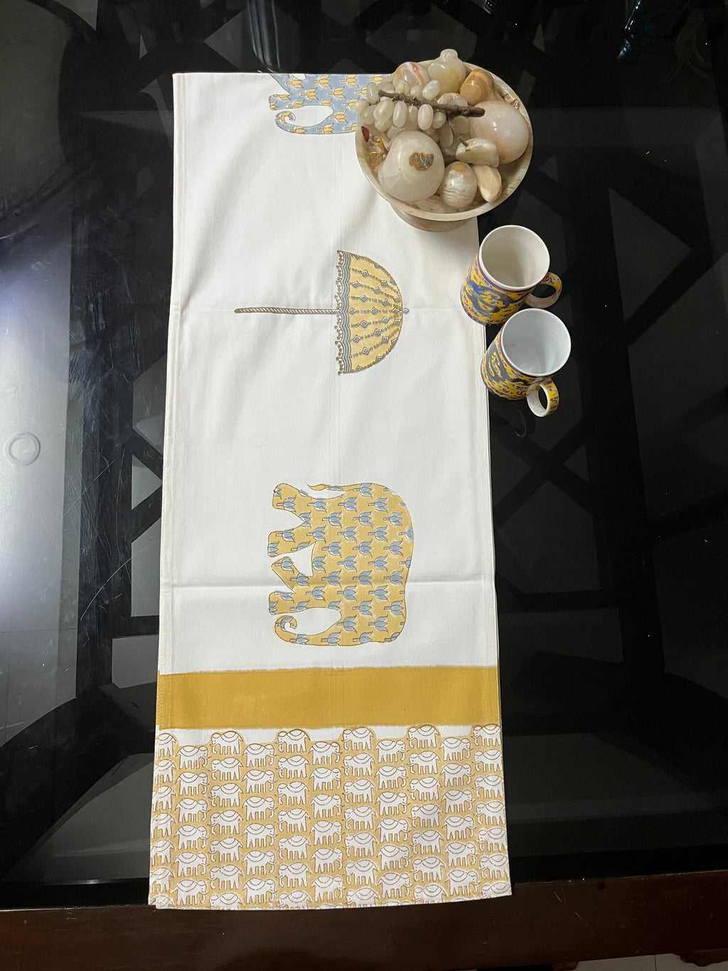 Kashmiri Zeba Handblock Runner