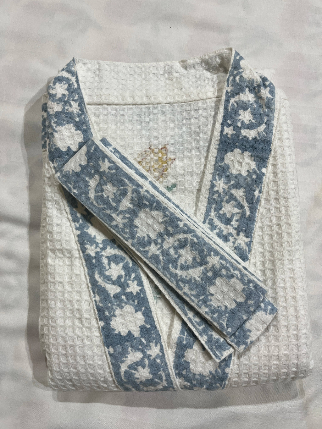 Surmai Wrap Handblock Bathrobe