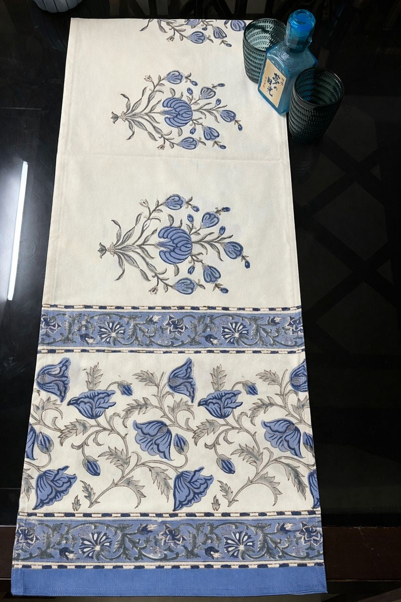 Kashmiri Zeba Handblock Runner
