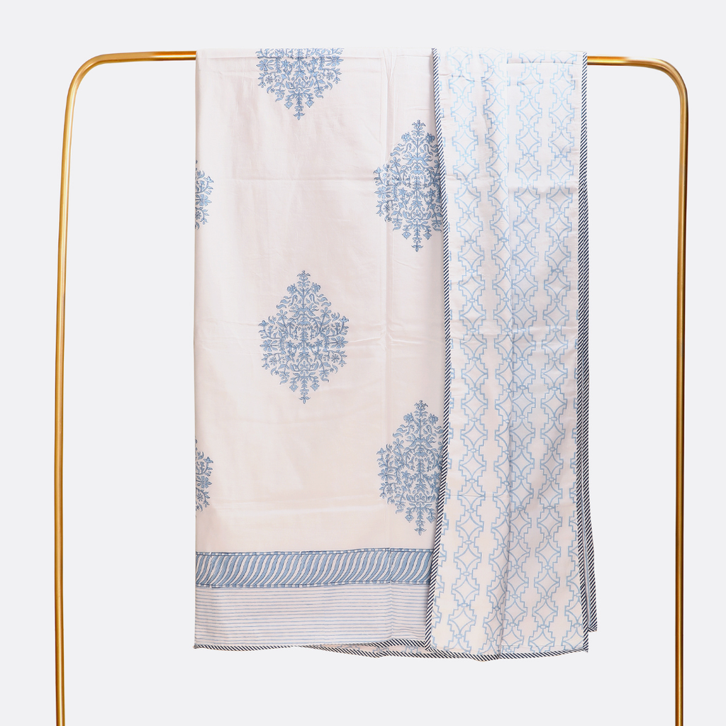 Powder Bloom Flannel Dohar Single Pair Set of 2