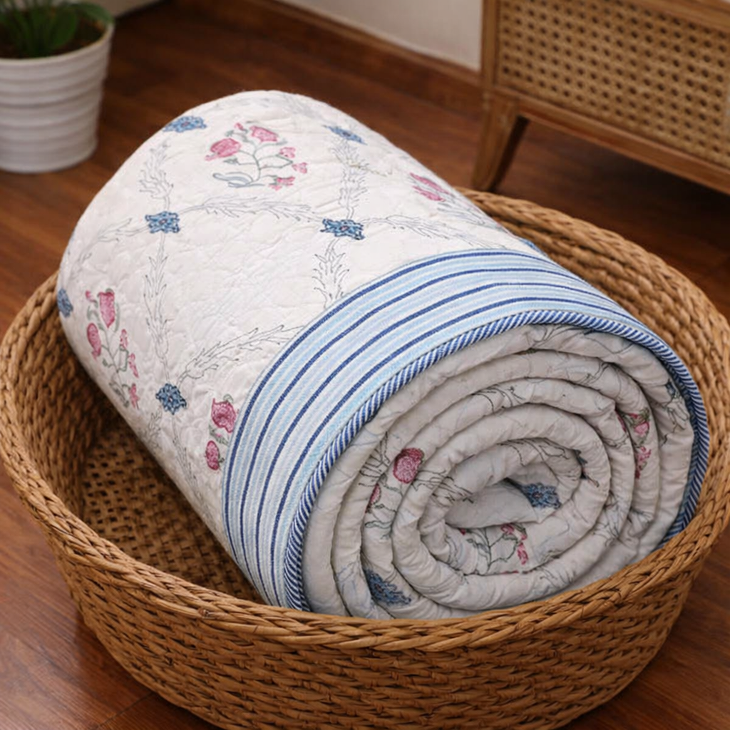 Gulbaan Flannel Dohar Single Pair Set of 2